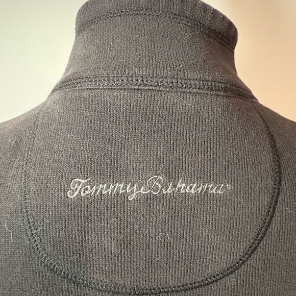 Tommy Bahama black full zip island loungewear casual jacket size S - Picture 5 of 9